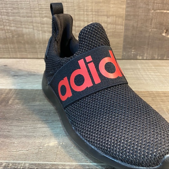 Adidas Lite Racer Adapt Kids Running Shoes Black Red - Picture 6 of 6